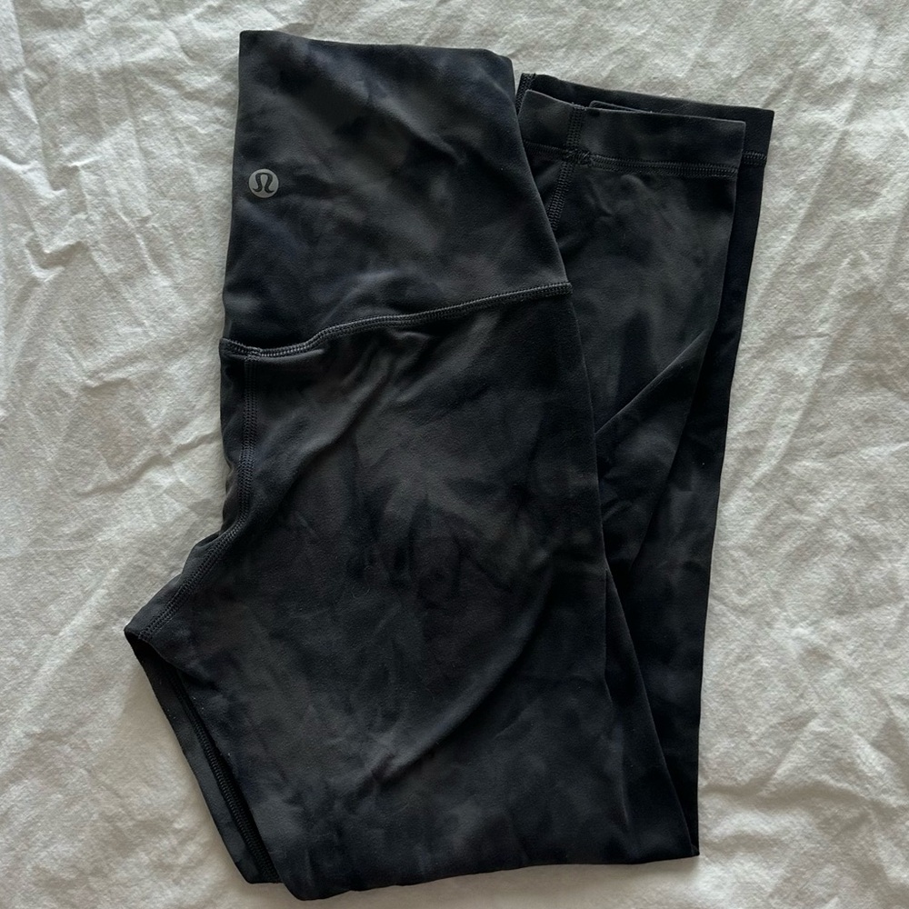 lululemon Align™ High-Rise Pant 25" size 2 Diamond Dye Pitch Grey Graphite Grey